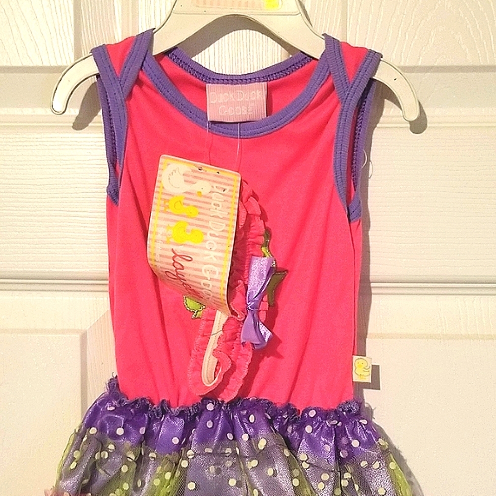 *BRAND NEW* Baby Girl Dress w/headband - Picture 1 of 5